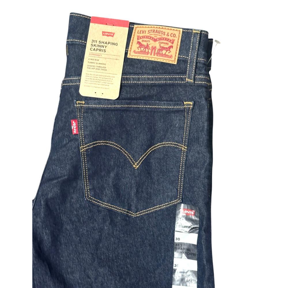 Levi's Shaping Skinny Capris Jeans Size 30, Slight Stretch - Picture 5 of 6